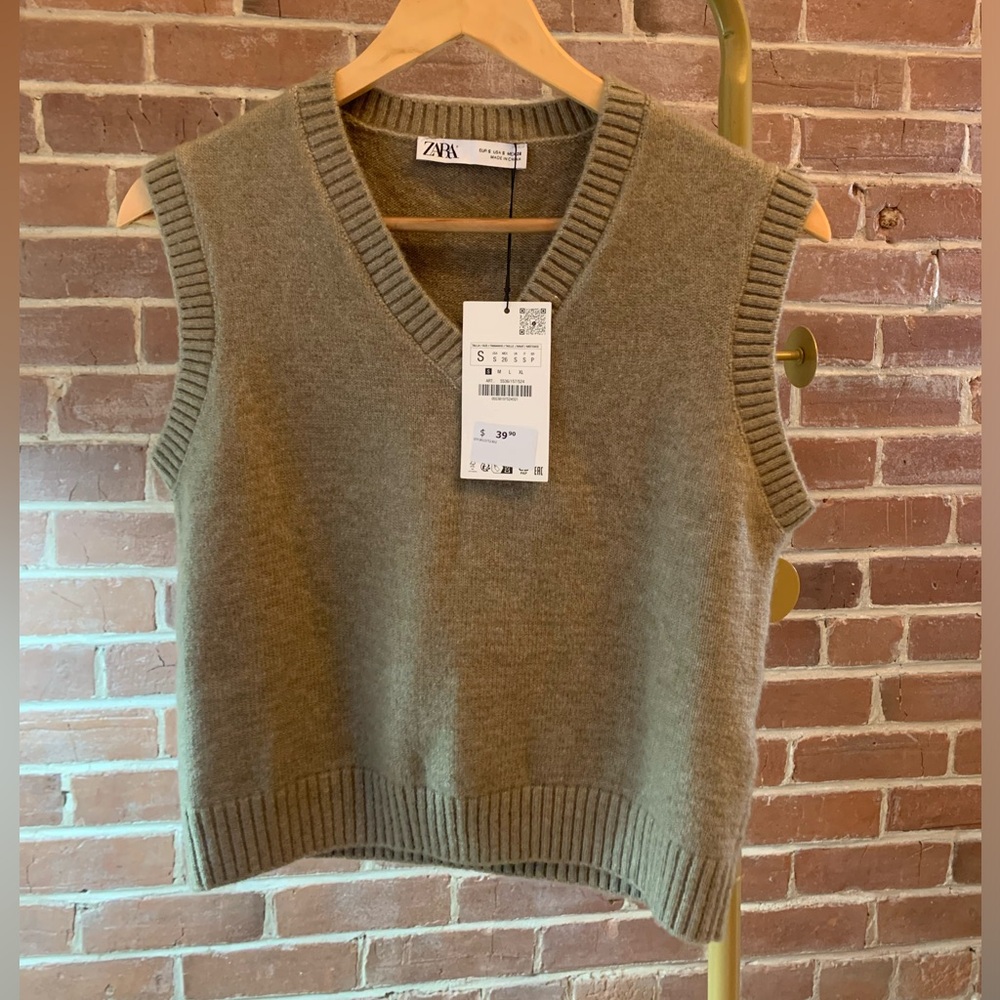 Zara Knit Vest NWT